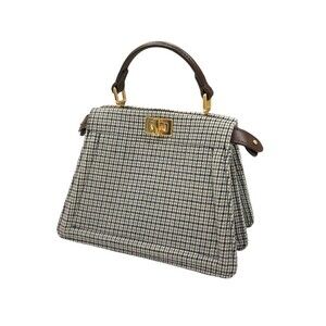 Fendi Peekaboo ISeeU Shoulder Bag Gray